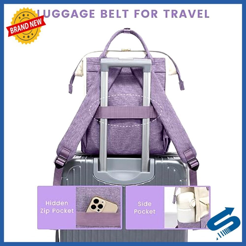 Mini Backpack Purse Lightweight Daypack for Women Travel Work Gift - Picture 6 of 6
